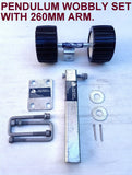 WOBBLY ROLLER ASSEMBLY-PENDULUM TYPE WITH ARM FOR BOAT TRAILERS