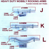 SUPER HEAVY DUTY WOBBLE ROLLERS ASSEMBLY FOR BOAT TRAILER WITH ADJUSTABLE HEIGHT-2 SETS OF 4