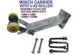 WINCH POST-525MM TALL (70MM X 70MM) + CARRIER + WINCH(3000LBS) WITH END CAPS FOR BOAT TRAILERS