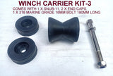 BOAT TRAILER FULL WINCH SET READY TO FIT WITH WINCH POST (70MM X 70MM)& CARRIER