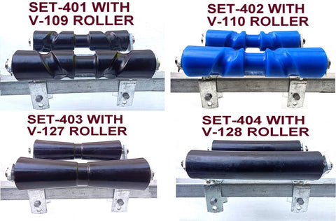 KEEL ROLLER 300MM LONG WITH SUPER HEAVY DUTY SWIVEL BRACKET & 19MM SHAFT FOR BOAT TRAILERS