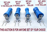 KEEL ROLLER- 200MM  POLYETHYLENE BOAT ROLLERS + 'C' BRACKET + 19MM SHAFT