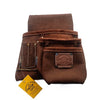 SINGLE LEATHER RIGGER POUCH WITH STEEL HAMMER HOLDER AND HEAVY DUTY TOOL BELT