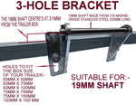 KEEL ROLLER POLYETHYLENE + 3 HOLE BRACKET + END CAPS WITH 16MM SHAFT