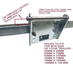 KEEL ROLLER WITH SUPER HEAVY DUTY BRACKET + POLYETHYLENE ROLLER + 'U'BOLTS + 16MM SHAFT FOR BOAT TRAILERS