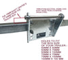 KEEL ROLLER WITH SUPER HEAVY DUTY BRACKET + POLYETHYLENE ROLLER + 'U'BOLTS + 16MM SHAFT FOR BOAT TRAILERS