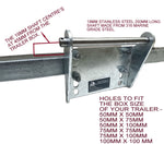 KEEL ROLLER SUPER HEAVY DUTY BRACKET+POLYURETHINE ROLLERS+END CAPS +16MM OR 19MM SHAFTS FOR BOATTRAILERS