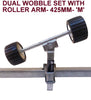 SUPER HEAVY DUTY DUAL WOBBLY SETS FOR BOAT TRAILERS WITH BLACK WOBBLE ROLLER