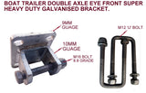 BOAT TRAILER DOUBLE AXLE EYE ROCKER TYPE 50MM SPRING LEAF HOT DIPPED MOUNTING ASSEMBLY KIT