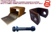 LEAF SPRING SINGLE AXLE NON-GALVANISED HANGER & SLIPPER FOR TRAILERS
