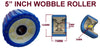 WOBBLE ROLLER DUAL  ASSEMBLY WITH BLUE WOBBLE ROLLER FOR BOAT TRAILERS
