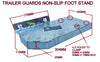 TRAILER GUARDS NON-SLIP FOOT STANDS X 2