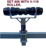 KEEL ROLLER WITH 'T' BRACKET WITH 19MM BOLT AND FULL COVER END CAPS