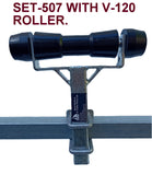 KEEL ROLLER WITH 'T' BRACKET WITH 19MM BOLT AND FULL COVER END CAPS
