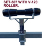 KEEL ROLLER WITH 'T' BRACKET WITH 19MM BOLT AND FULL COVER END CAPS