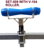 KEEL ROLLER- 200MM + 'T' BRACKET+'U' BOLT+ 2 X FULL COVER END CAPS +19MM HEX BOLT