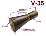 17MM & 20MM BORE KEEL ROLLERS FOR BOAT TRAILER --260MMMM TO 300MM POLYURETHANE/RUBBER/POLYETHYLENE ROLLERS