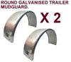 2 X TRAILER WHEEL GUARDS-GALVANISED FOR SINGLE AXLE TRAILER