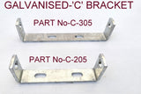 KEEL ROLLER BRACKETS 205MM OR 305MM WITH 8MM GUAGE 'C' BRACKET