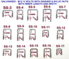 M12 X FULLY GALVANIZED ' U ' BOLTS FOR ALL SIZES CROSS BAR/ TUBE/CROSS SECTION.