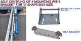 SELF CENTRING KIT -1 OR KIT-2, FOR 'V' SHAPE TRAILER WITH POLYETHYLENE ROLLER & 16MM SHAFT