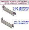 SELF CENTRING KIT -1 OR KIT-2, FOR 'V' SHAPE TRAILER WITH POLYETHYLENE ROLLER & 16MM SHAFT