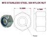 M10  STAINLESS STEEL/ GALVANISED NYLOK NUTS & WASHERS