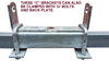 KEEL POLYURETHANE ROLLERS -150MM TO 155MM WITH 'C' BRACKET AND 'U' BOLTS