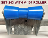 Polyethylene Keel Rollers 200mm Long For Boat Trailers With 20mm bore to suit 19mm shaft.