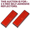 RED REFLECTOR SELF-ADHESIVE REFLECTORS. SIZE- 90 X 35 X 10MM