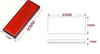 RED REFLECTOR SELF-ADHESIVE REFLECTORS. SIZE- 90 X 35 X 10MM
