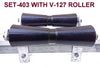 KEEL ROLLER 300MM LONG WITH SUPER HEAVY DUTY SWIVEL BRACKET & 19MM SHAFT FOR BOAT TRAILERS