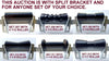 BOAT TRAILER KEEL ROLLER WITH SPLIT BRACKET, 'U' BOLTS & 16MM SHAFT