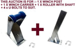 WINCH POST(100MM X 100MM) + WINCH CARRIER + SNUB FOR BOAT TRAILERS FOR MEDIUM TO LARHE BOATS.