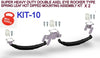 BOAT TRAILER DOUBLE AXLE EYE ROCKER TYPE 50MM SPRING LEAF HOT DIPPED MOUNTING ASSEMBLY KIT X 2