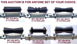 200MM POLYURETHANE ROLLER WITH 'T' BRACKET & 16MM SHAFT.