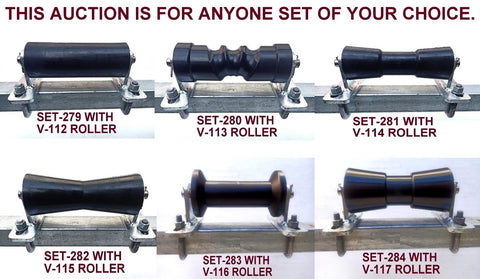 200MM POLYURETHANE ROLLER WITH 'T' BRACKET