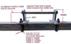 200MM POLYURETHANE ROLLER WITH 'T' BRACKET & 16MM S/STEEL SHAFT