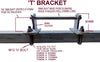 HEAVY DUTY POLYURETHANE ROLLER WITH 'T' BRACKET & 19MM S/STEEL SHAFT