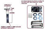 SUPER HEAVY DUTY- 4 X DUAL WOBBLE ROLLER SET FOR BOAT TRAILERS