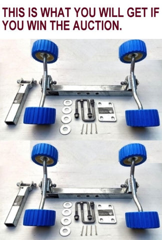 SUPER HEAVY DUTY- 2 X Sets Of 4 Wobble Rollers Assembly