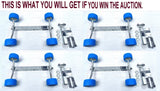 WOBBLE ROLLER FULL SET WITH UPRIGHT BRACKET FOR BOAT TRAILER - 4 X QUAD SETS WITH HIGHT ADJUSTMENT