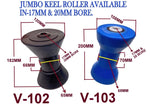 KEEL ROLLER POLYURETHANE- JUMBO SIZE FOR MEDIUM & LARGE BOATS.