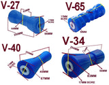 KEEL ROLLER- 200MM POLYETHYLENE ROLLERS WITH 16MM SHAFT FOR BOAT TRAILERS.