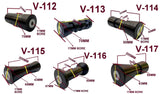 KEEL ROLLER-WITH 16MM SHAFT & 'T' STEM BRACKET.