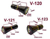 JET SKI WOBBLE ROLLER ASSEMBLY- WITH ‘C’ BRACKET AND SWIVEL FRONT BRACKET