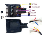 LED BOAT TRAILER LIGHT KIT WITH BACK PLATES & 7-PIN PLUG