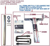 KEEL ROLLER WITH 'T' BRACKET AND END CAPS