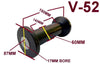 KEEL ROLLERS- 190MM TO SUIT 16MM OR 19MM SHAFT.