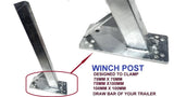 WINCH POST (70MM X 70MM)& CARRIER + SNUB-11 + 3000LBS OR (1360KG) WINCH + FOR BOAT TRAILERS.